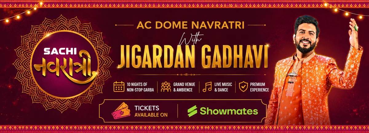 Sachi Navratri 2026 Ahmedabad | AC Dome Garba with Jigardan Gadhvi | Showmates