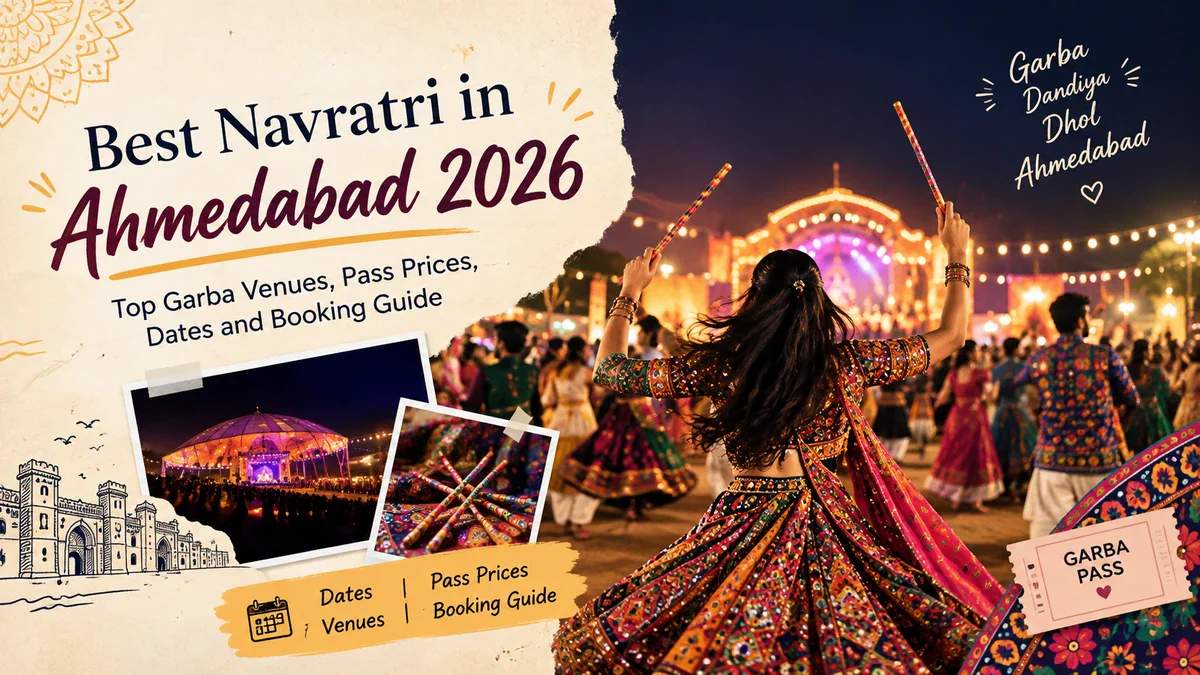 Best Navratri in Ahmedabad 2026: Top Garba Venues, Pass Prices, Dates and Booking Guide