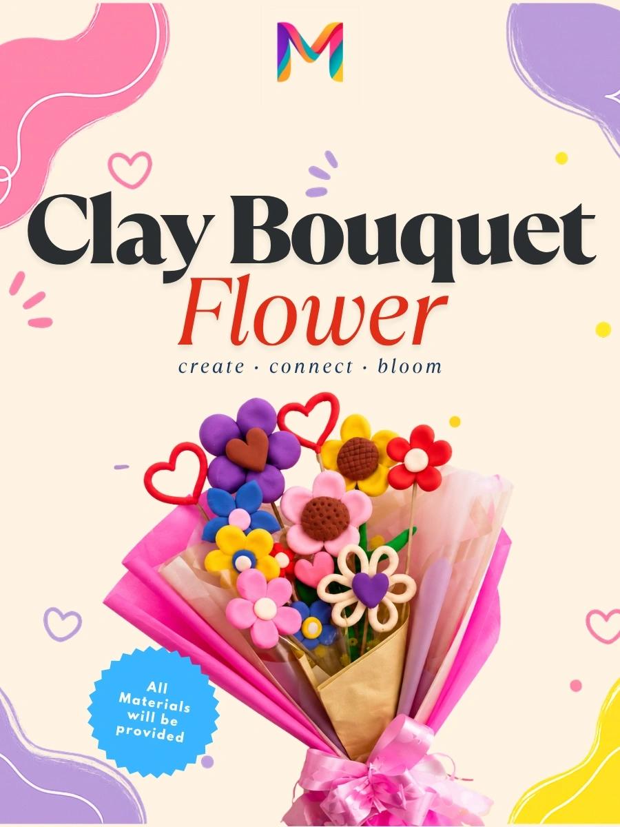 π Clay Bouquet Flower (Couple Event)