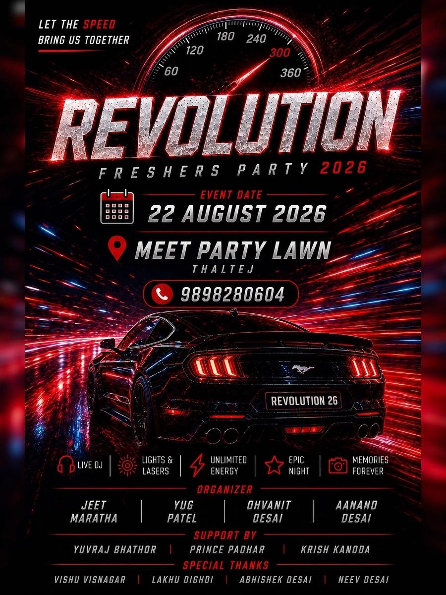Revolution Freshers Party 2026