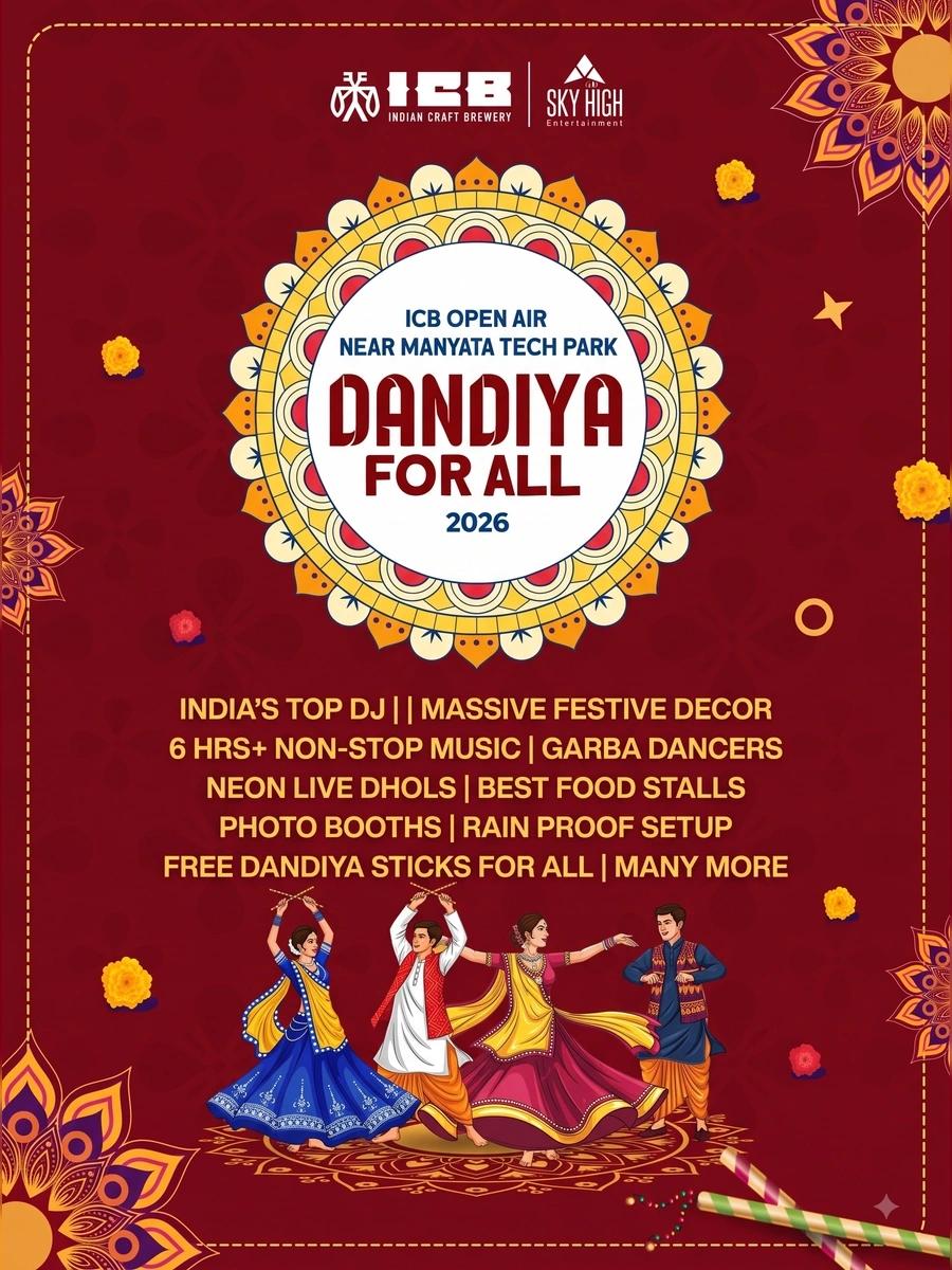 Dandiya for all open Air ICB Manyata 2026