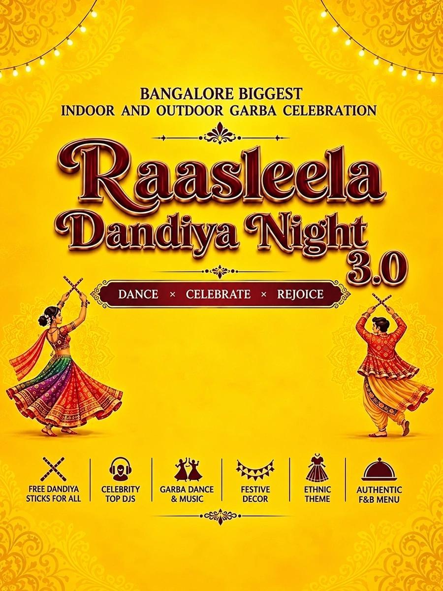 Raasleela Biggest Dandiya Night in Bengaluru 2026