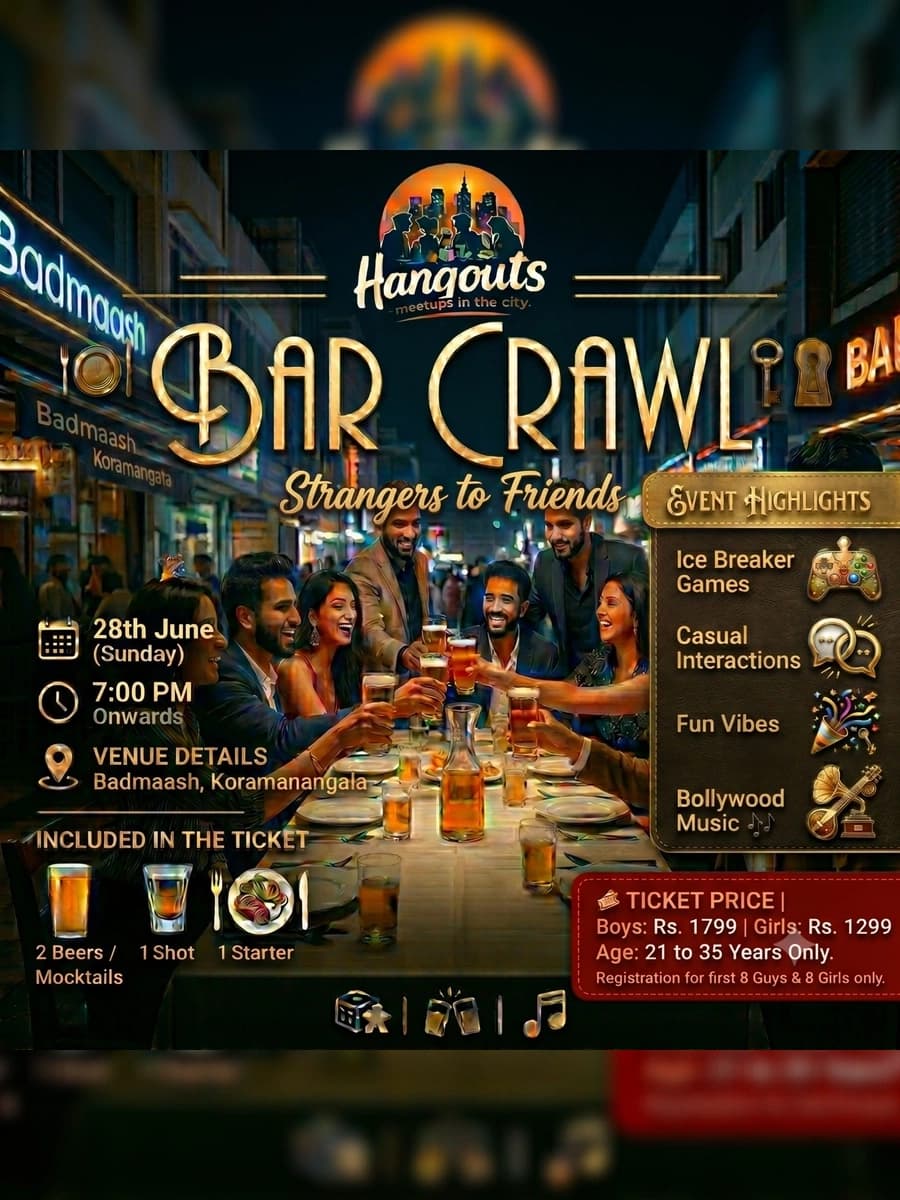 BAR CRAWL: Strangers to Friends