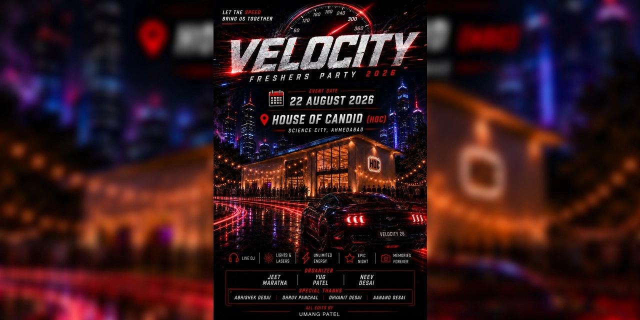 Velocity Freshers Party 2026