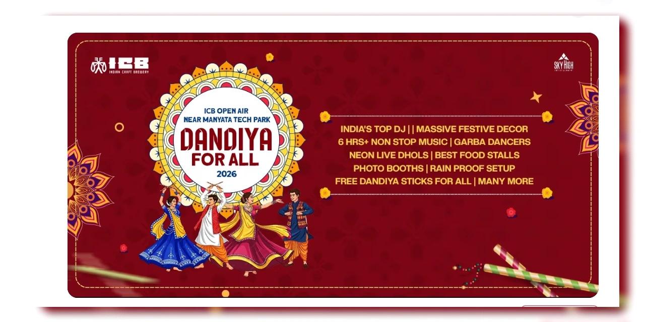 Dandiya for all open Air ICB Manyata 2026